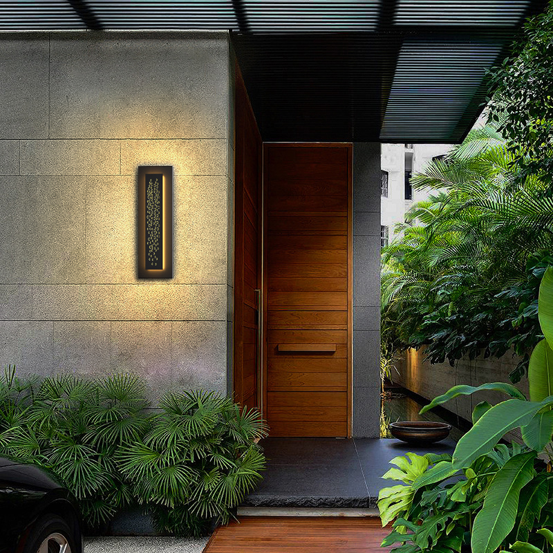 Modern Outdoor LED Bathroom Wall Sco<i></i>nce 100 cm Black IP 65 Waterproof Aluminum with Classic 90 Polycarbo<i></i>nate Diffuser