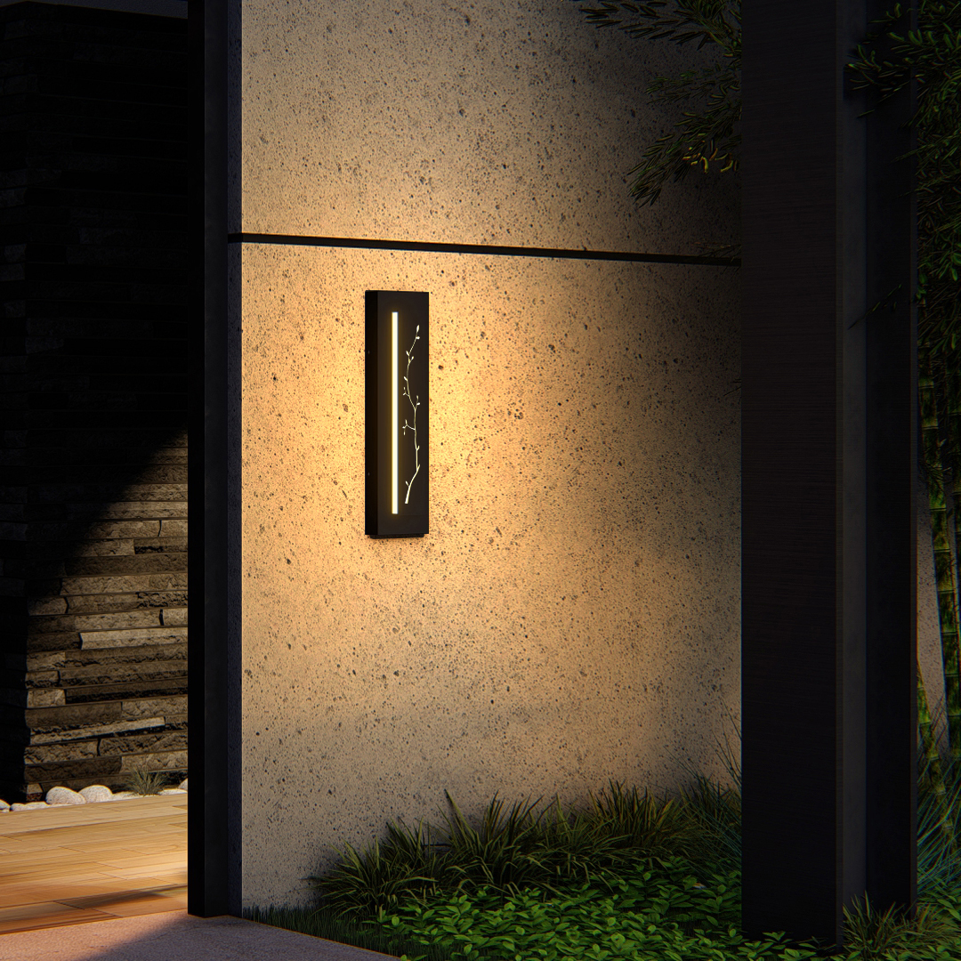 Modern Outdoor LED Bathroom Wall Sco<i></i>nce 100 cm Black IP 65 Waterproof Aluminum with Classic 90 Polycarbo<i></i>nate Diffuser