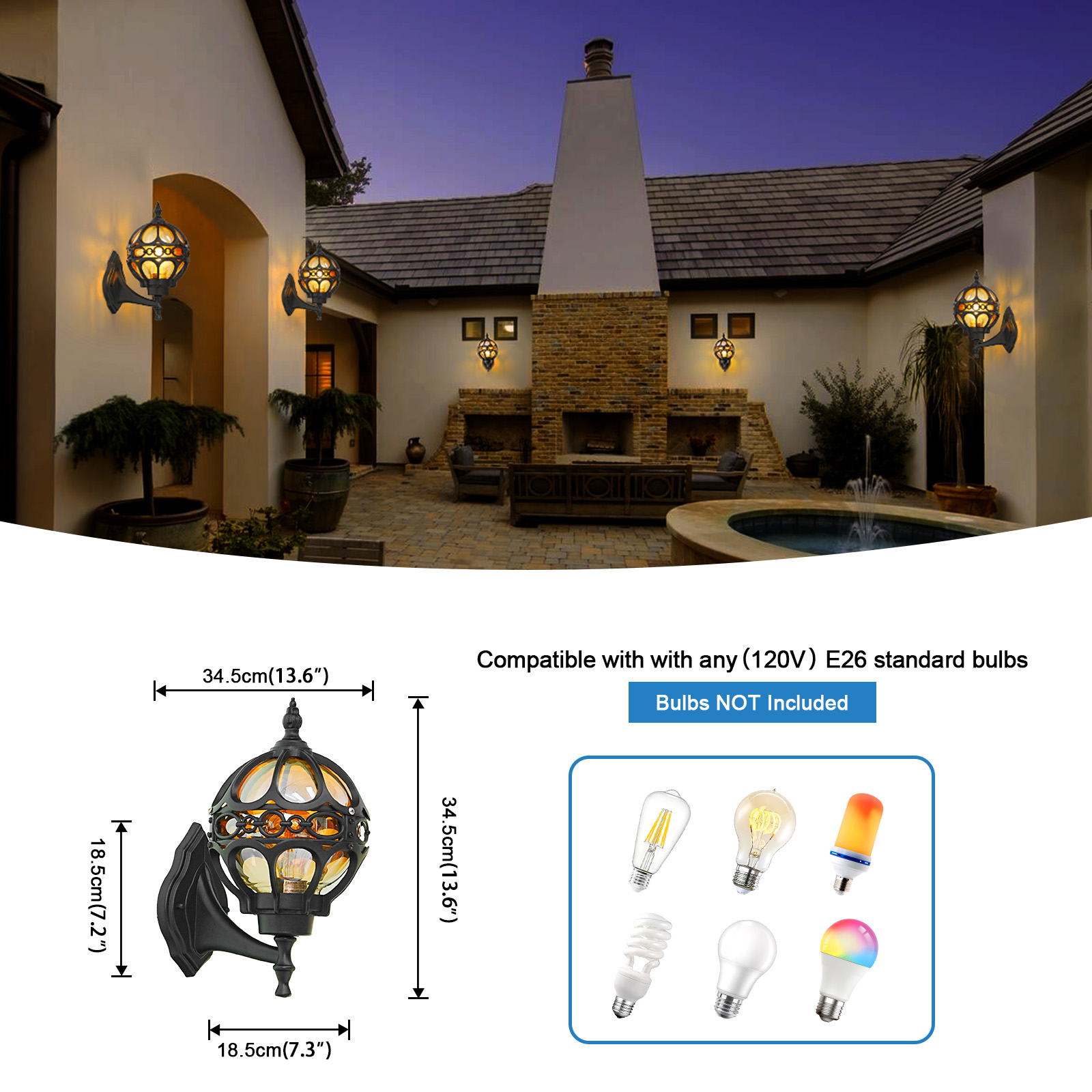 Modern Creative Retro Outdoor Wall Lamps WL1540picture5