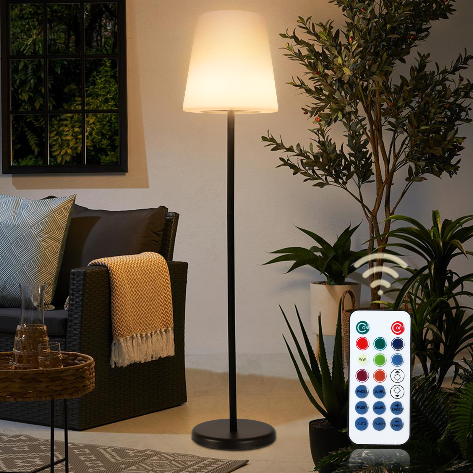 1.54m 220V Plastic Dimmable RGB Colorful LED Floor Light FRL570picture2