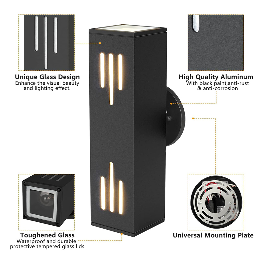 Anti-Rust Dusk to Dawn Sensor Waterproof Wall Lamp WL1650picture2