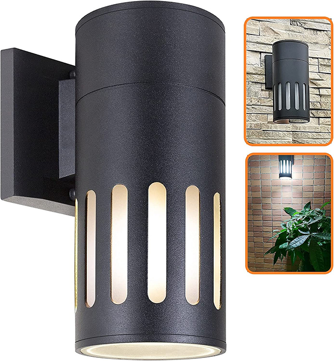Modern Aluminum Black Outdoor Wall Mounted Cylinder Lamp WL1690picture4
