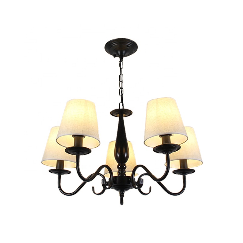 Nordic Style Iron Fabric Wedding Candle Chandelier CHA900