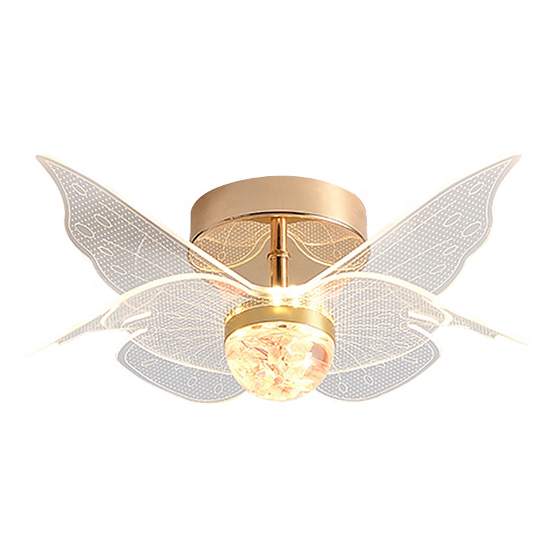 16W Morden Acrylic Iron Butterfly Ceiling Lights CL510