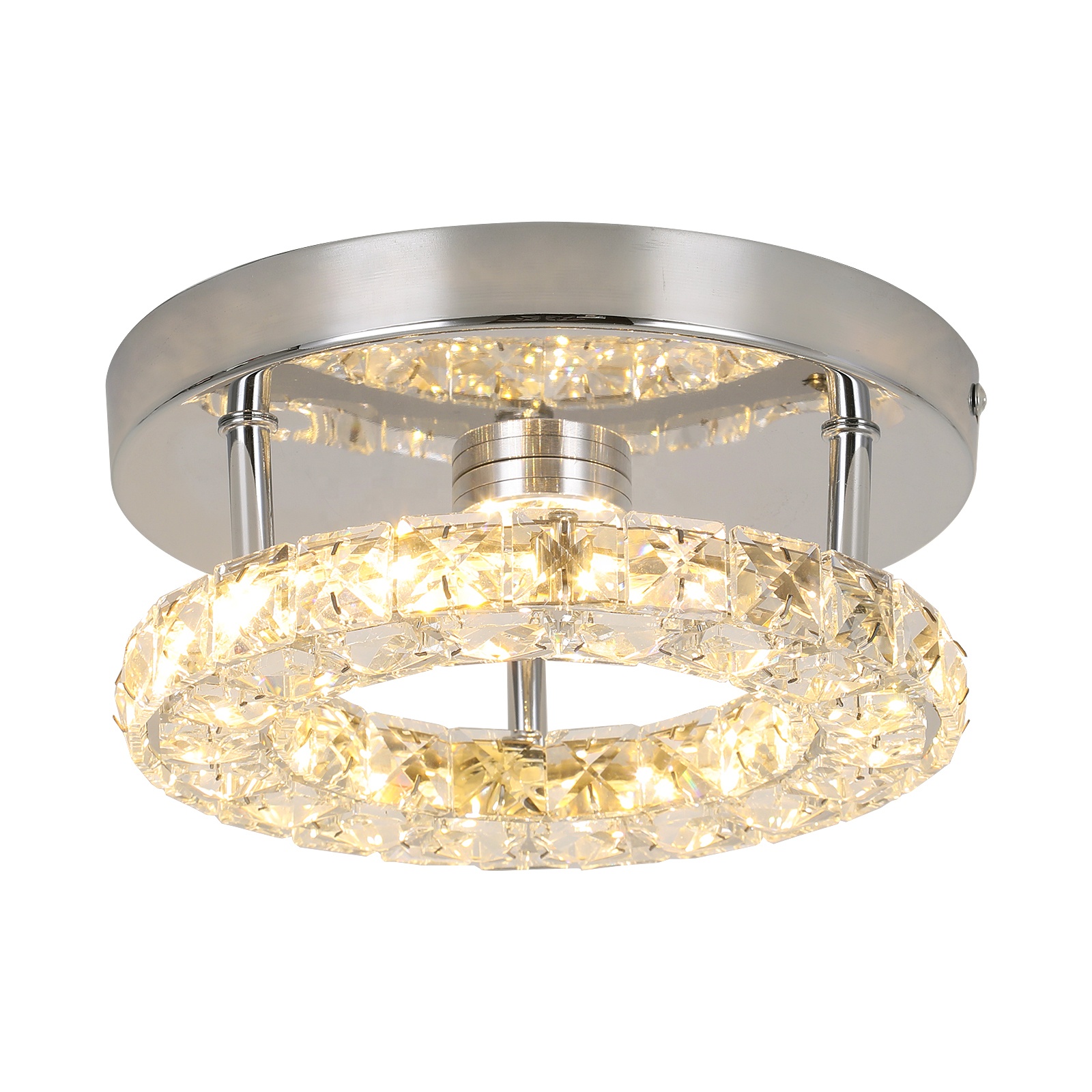 Modern Crystal Stainless Steel Ceiling LED Chandeliers CHA240