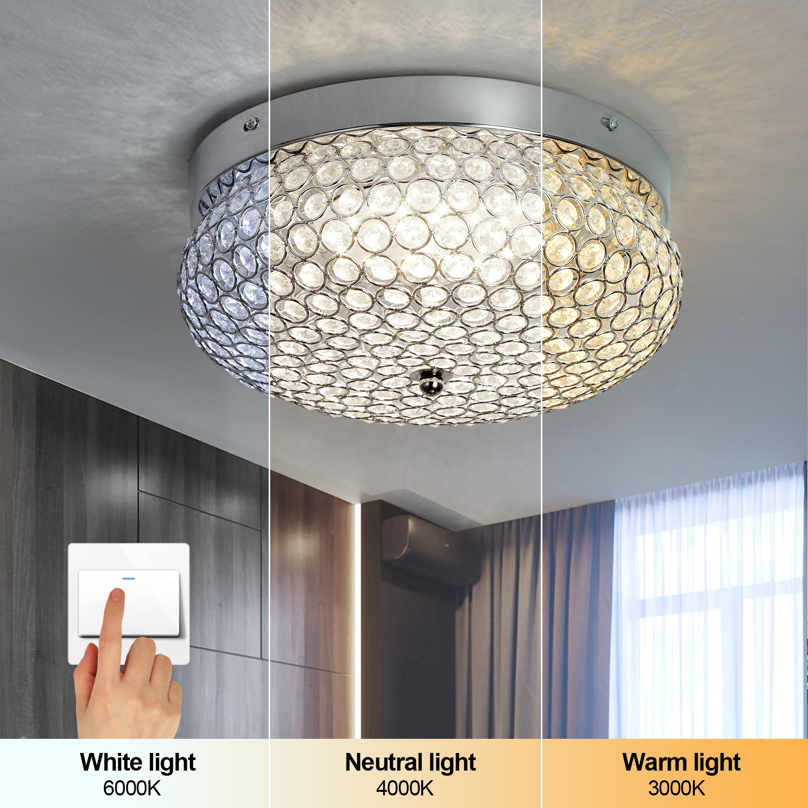 Customized Crystal Luxury Modern Ceiling Lamp CHA310picture3