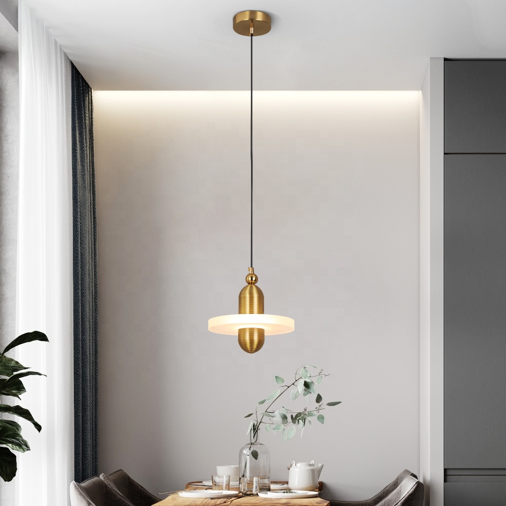 Modern Single Layer Latest Golden Ceiling Crystal Pendant Light PEN680picture2