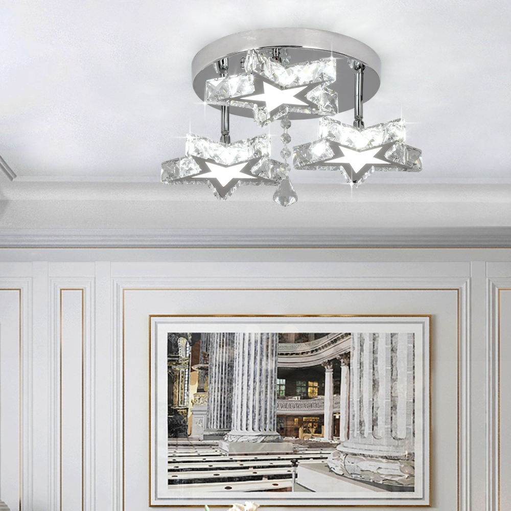 Modern Crystal Flush Mount DIY Decorative Star Chandelier CHA320picture5