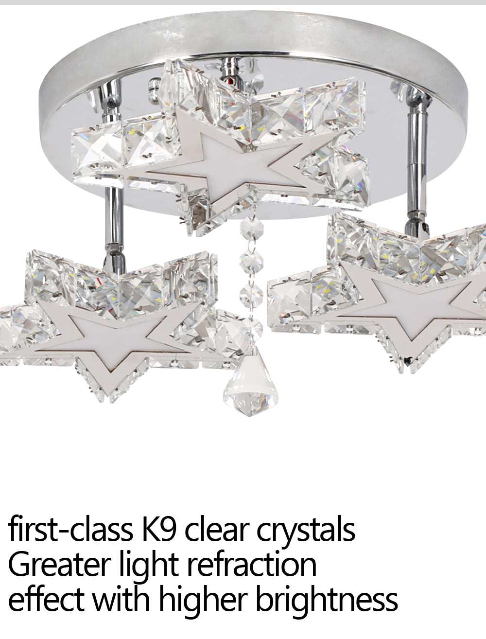 Modern Crystal Flush Mount DIY Decorative Star Chandelier CHA320picture6