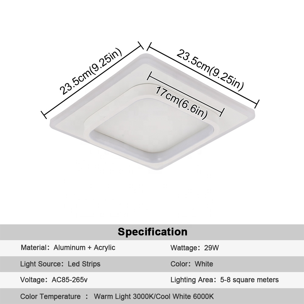 Modern Chandelier LED Lamp Minimalism Flush Mount Ceiling Light CL580picture3