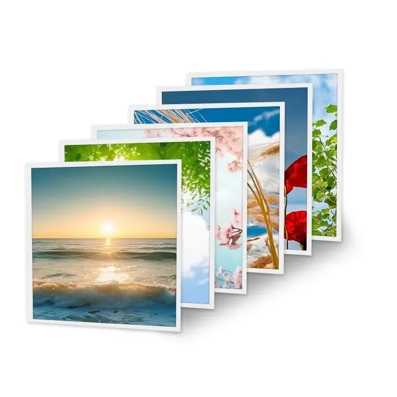Office Hospital Decor 600x600mm Skylight Blue Sky Clouds LED Ceiling Panel Light PL2700picture2