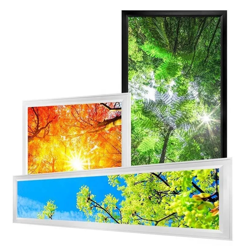 Office Hospital Decor 600x600mm Skylight Blue Sky Clouds LED Ceiling Panel Light PL2700picture3