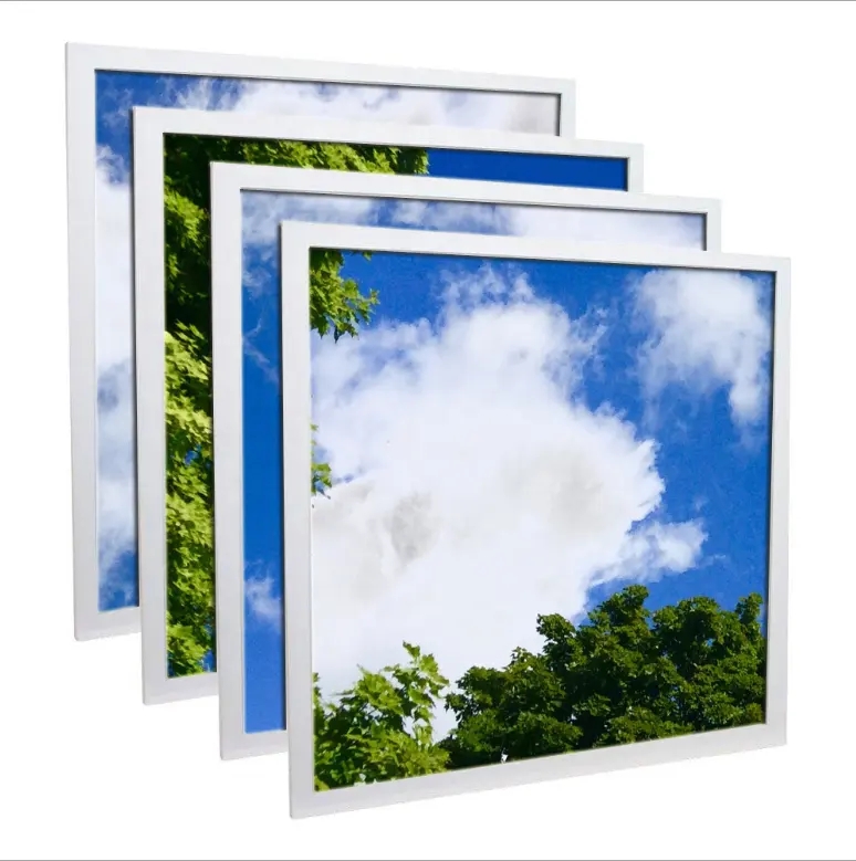 Office Hospital Decor 600x600mm Skylight Blue Sky Clouds LED Ceiling Panel Light PL2700picture4