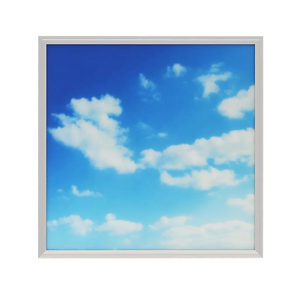 Office Hospital Decor 600x600mm Skylight Blue Sky Clouds LED Ceiling Panel Light PL2700picture5