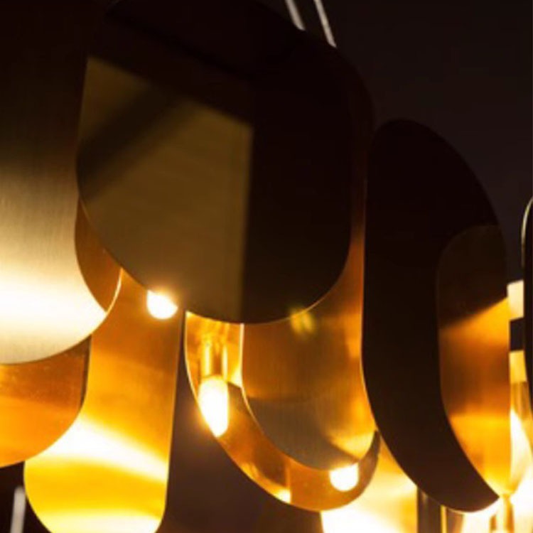 Italian Designer Postmodern Stainless Steel Sheet Chandelier CHA330picture3