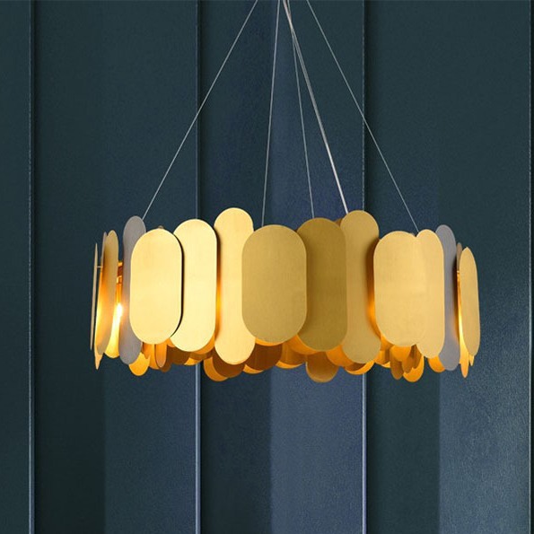 Italian Designer Postmodern Stainless Steel Sheet Chandelier CHA330picture4