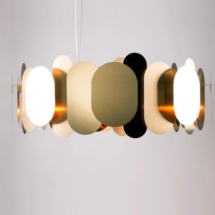 Italian Designer Postmodern Stainless Steel Sheet Chandelier CHA330picture5