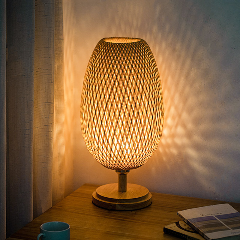Japanese Zen Style Vintage Bamboo Table Lamp DTL2030picture3