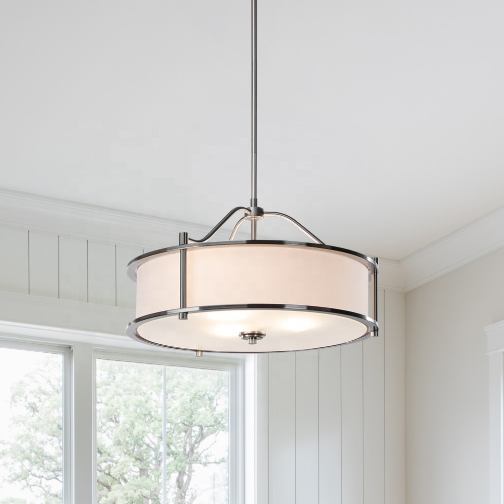 Fabric Drum Shape American Chandelier CHA350picture2
