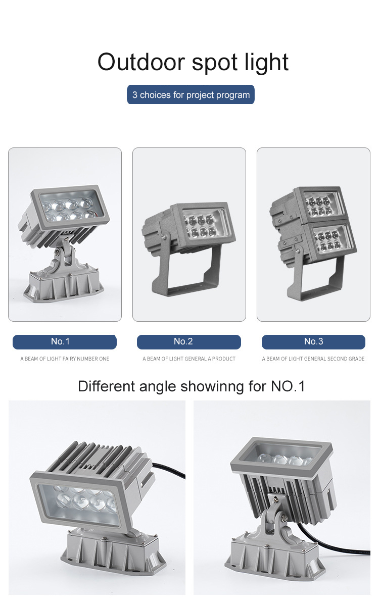 Factory Direct Sale IP65 Outdoor Security Flood Light LED 24W Floodlight Waterproof Projector LED Motion Flood Light