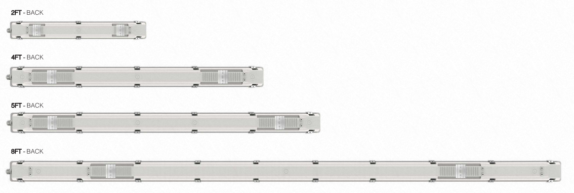 50000hrs Luminaire PC 2 4 5 8ft IP66 LED Tri-Proof Light T8 LED Tube vapor Tight Proof Led Triproof WATERPROOF Light