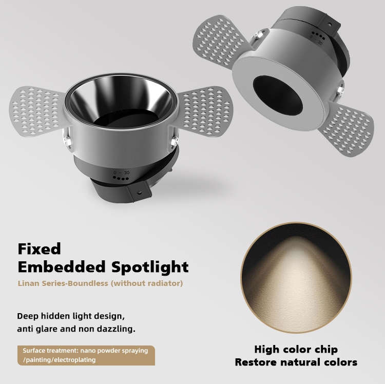 75Mm Perforated Fixed Ceiling Spotlight Recessed Led Downlight Ceiling Spotlights