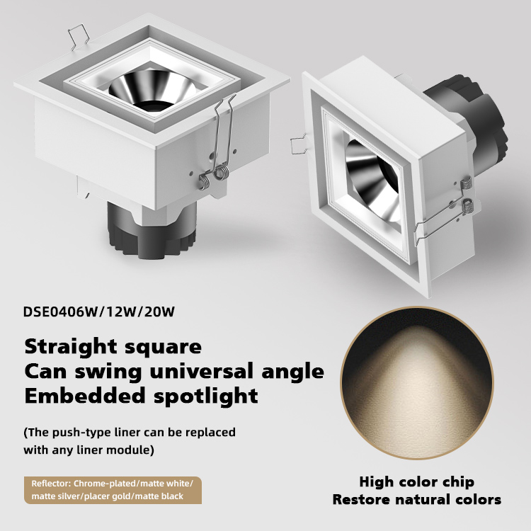 Modern Embedded Design Adjustable Spotlight Downlight 6W12W20W Ceiling Glare Spot Light Led Recessed Downlight Spotlight