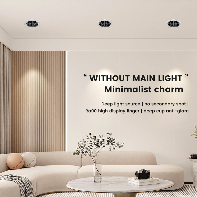 High Quality Commercial Indoor Round Anti Glare Recessed Downlight