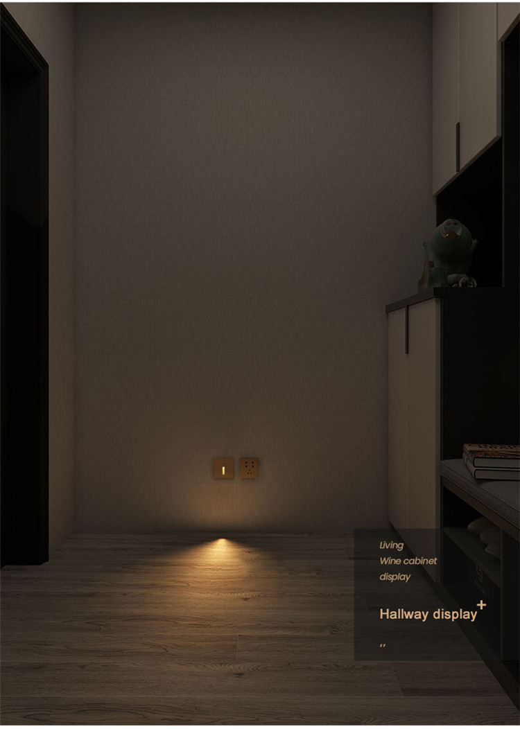 Led Embedded Stair Step Light Household Aisle Type 86 Step Kick Light Induction Step Wall Light