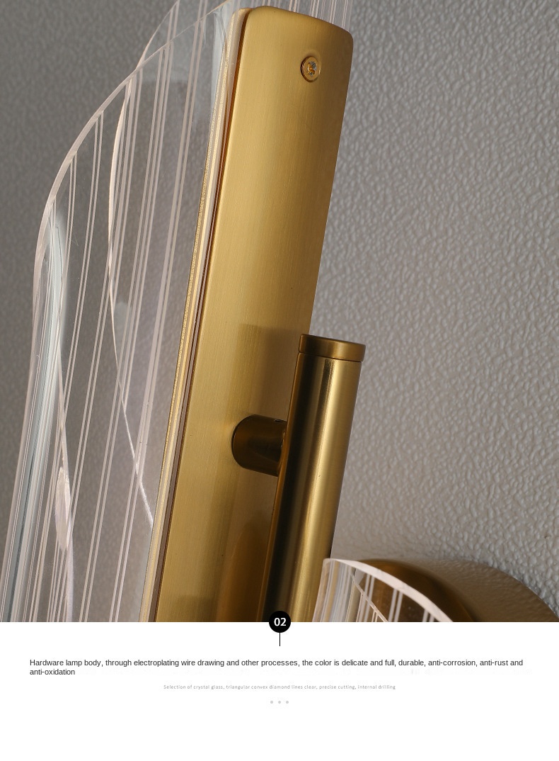 Acrylic Streamer Wall Lamp Living Room Creative LED Background Study Corridor Stair Perso<i></i>nalized Bedroom Bedside Lamps Hotels