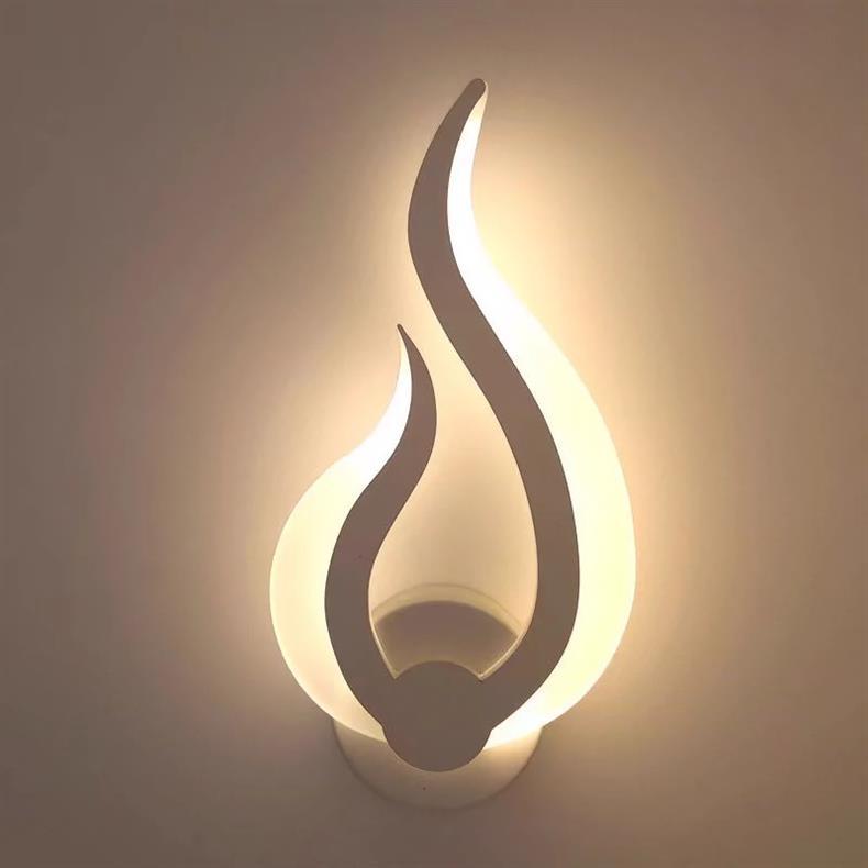 Modern Simple Acrylic Wall Lamp for Bedroom Study Aisle Corridor Hotel Guest Room Bedside Wall Lamp with LED Light Source