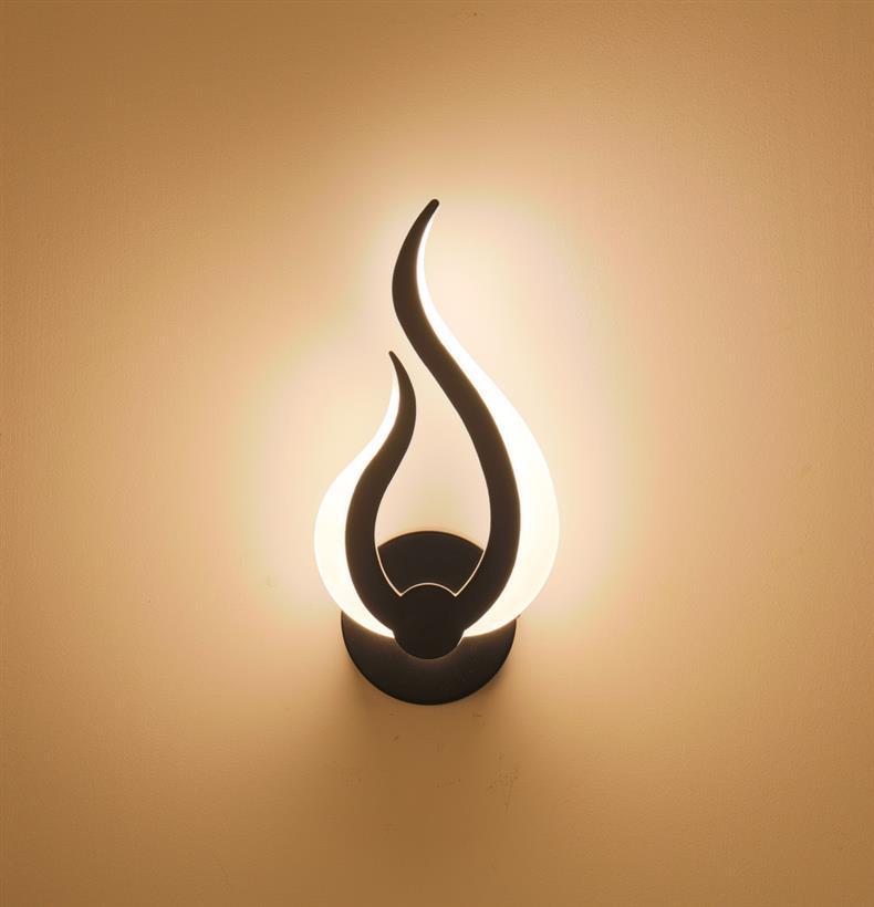 Modern Simple Acrylic Wall Lamp for Bedroom Study Aisle Corridor Hotel Guest Room Bedside Wall Lamp with LED Light Source