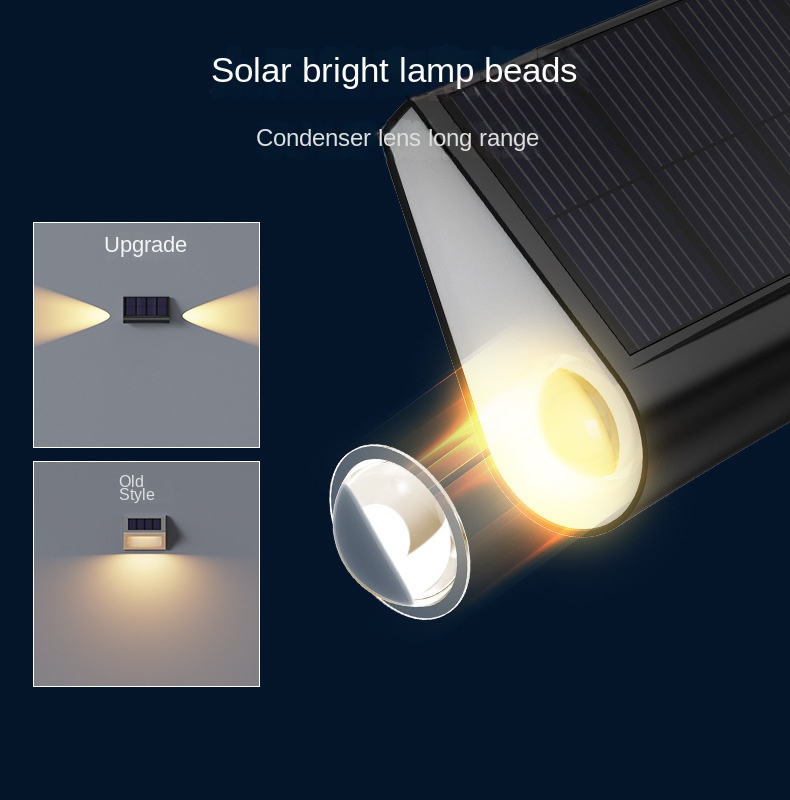 Solar Outdoor Lights Garden Lights Garden Wall Railing Decoration Home Waterproof Stair Step Lights