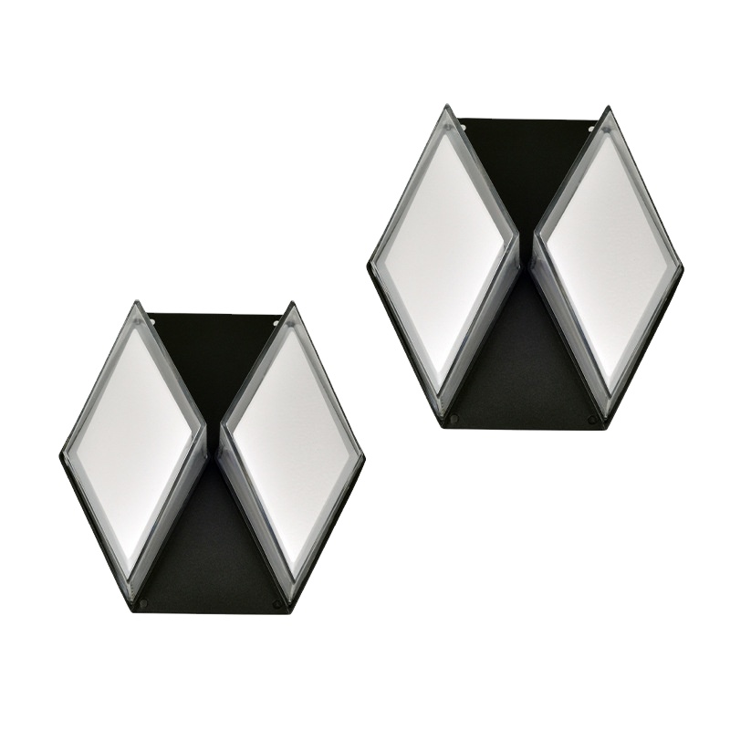 Square Waterproof Double Head Super Bright 12W LED Wall Lamp WL2090