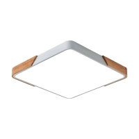 Indoor Wooden LED square Ceiling Light CL490
