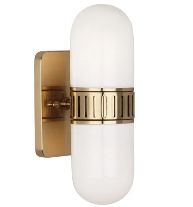 Opal Glass Shade Oval Indoor Bathroom Wall Lamp WL2220picture3