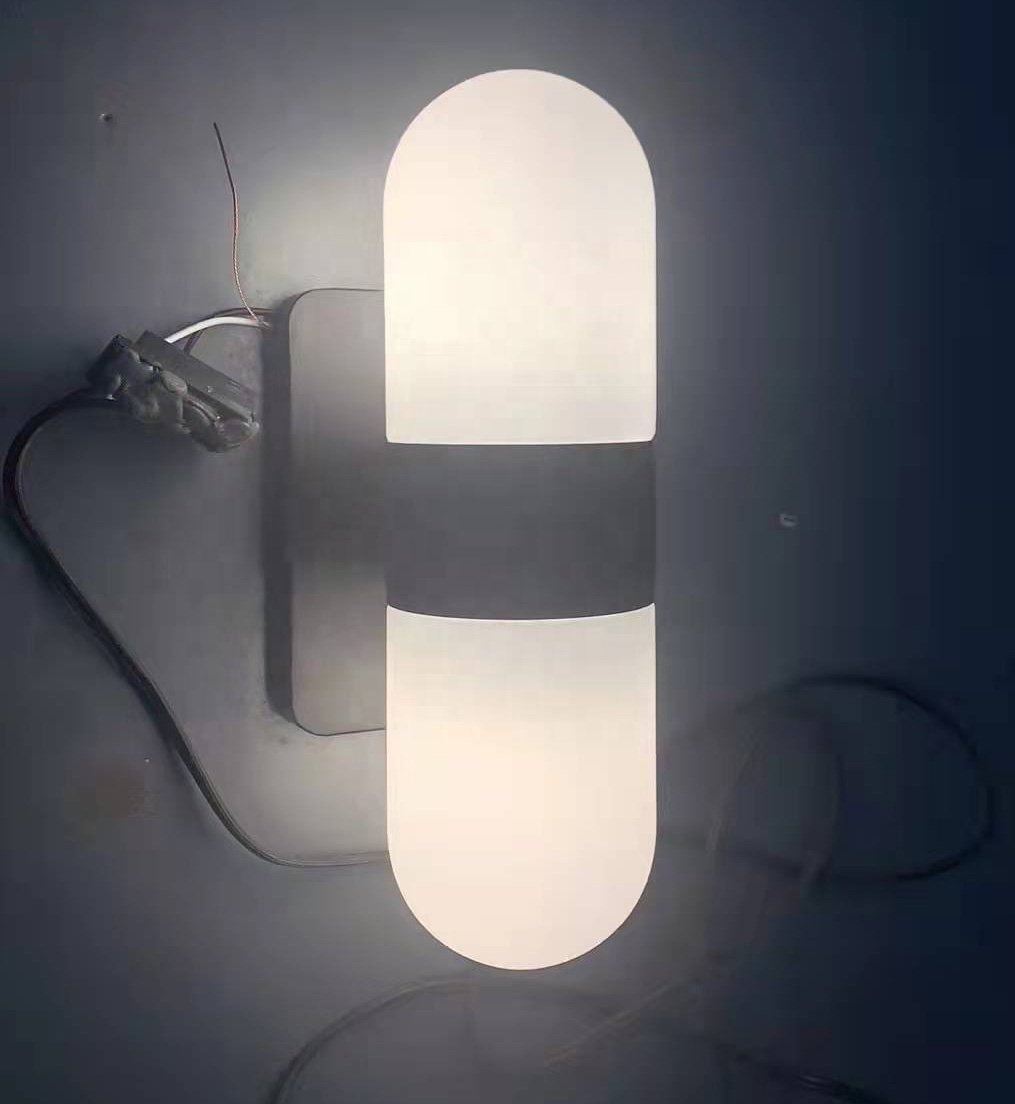 Opal Glass Shade Oval Indoor Bathroom Wall Lamp WL2220picture5