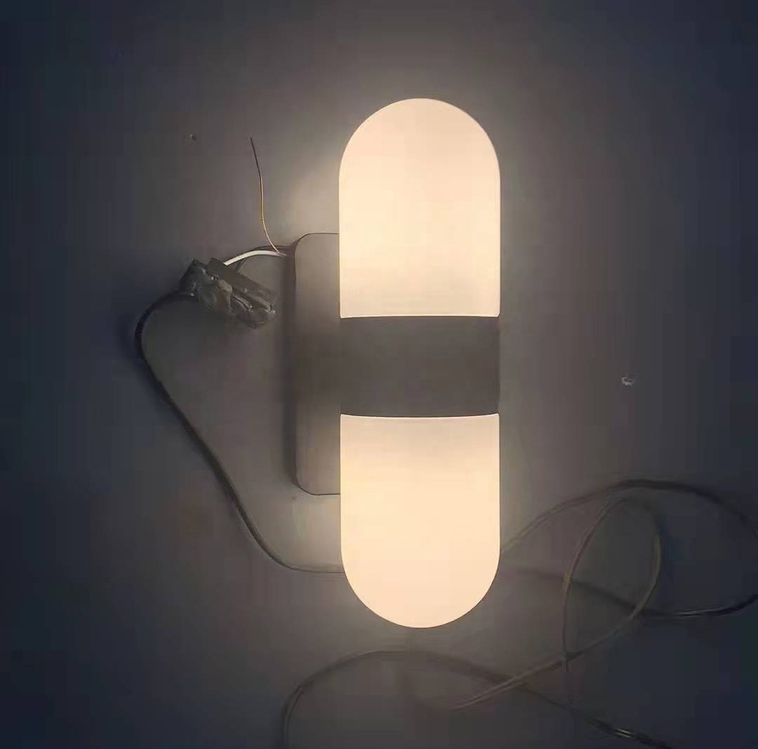 Opal Glass Shade Oval Indoor Bathroom Wall Lamp WL2220picture6