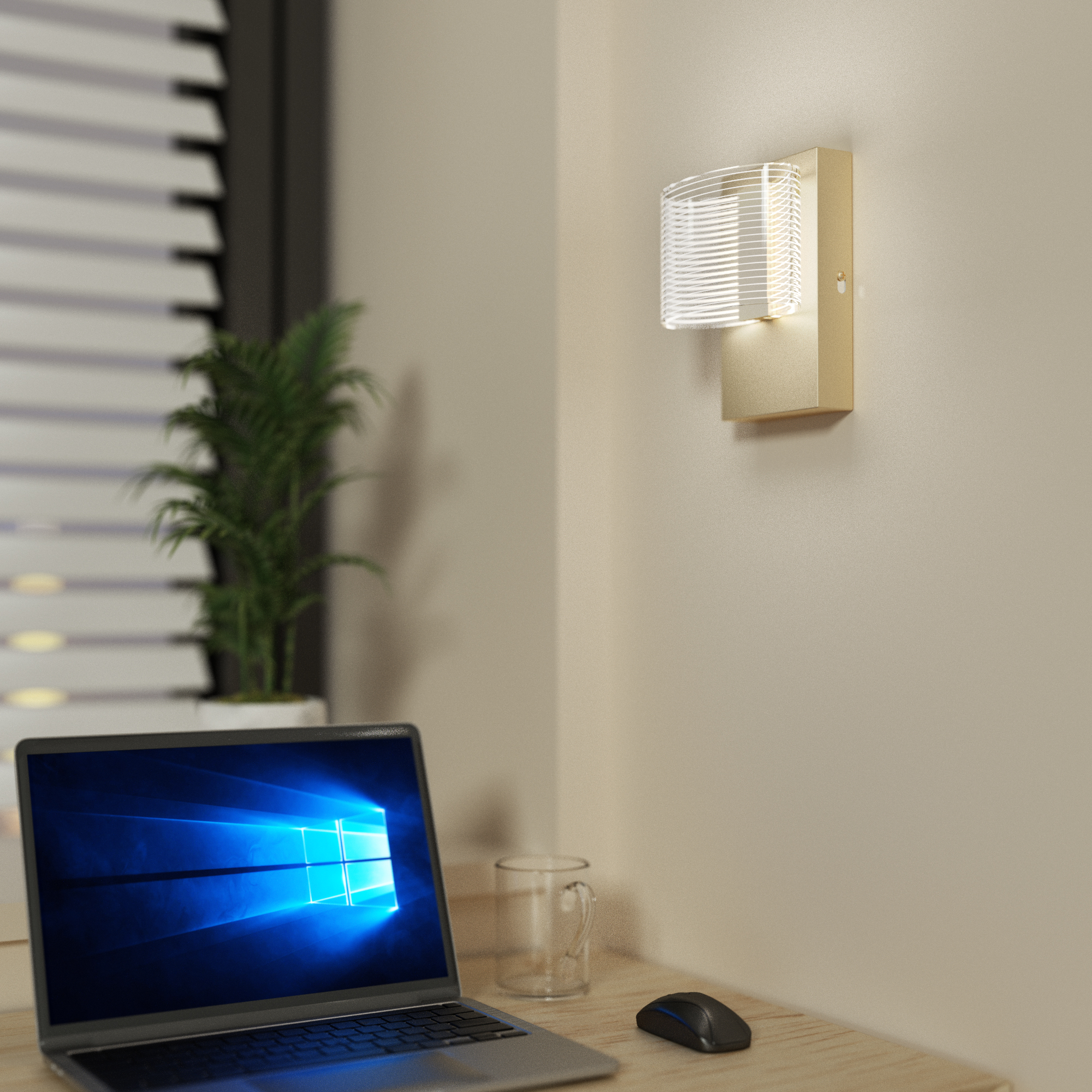 USB Charging Port Hotel Bedroom Glod 8W LED Wall Lamp WL2240picture5