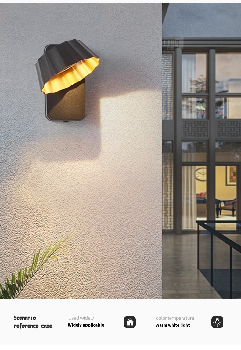 Simple 5W Rotatable Aluminum Exterior Wall Lamp for Villa LED Light Source for Amazon Waterproof Outdoor Garden Lighting