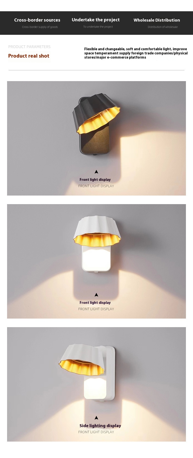 Simple 5W Rotatable Aluminum Exterior Wall Lamp for Villa LED Light Source for Amazon Waterproof Outdoor Garden Lighting