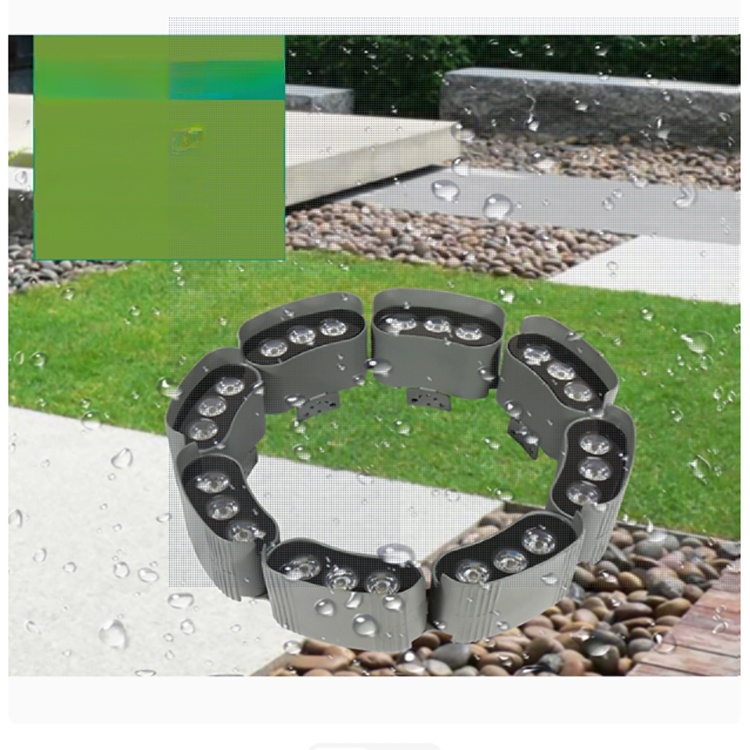 Outdoor Landscape LED-Lighted Aluminum Palm Trees Light THL1400picture4