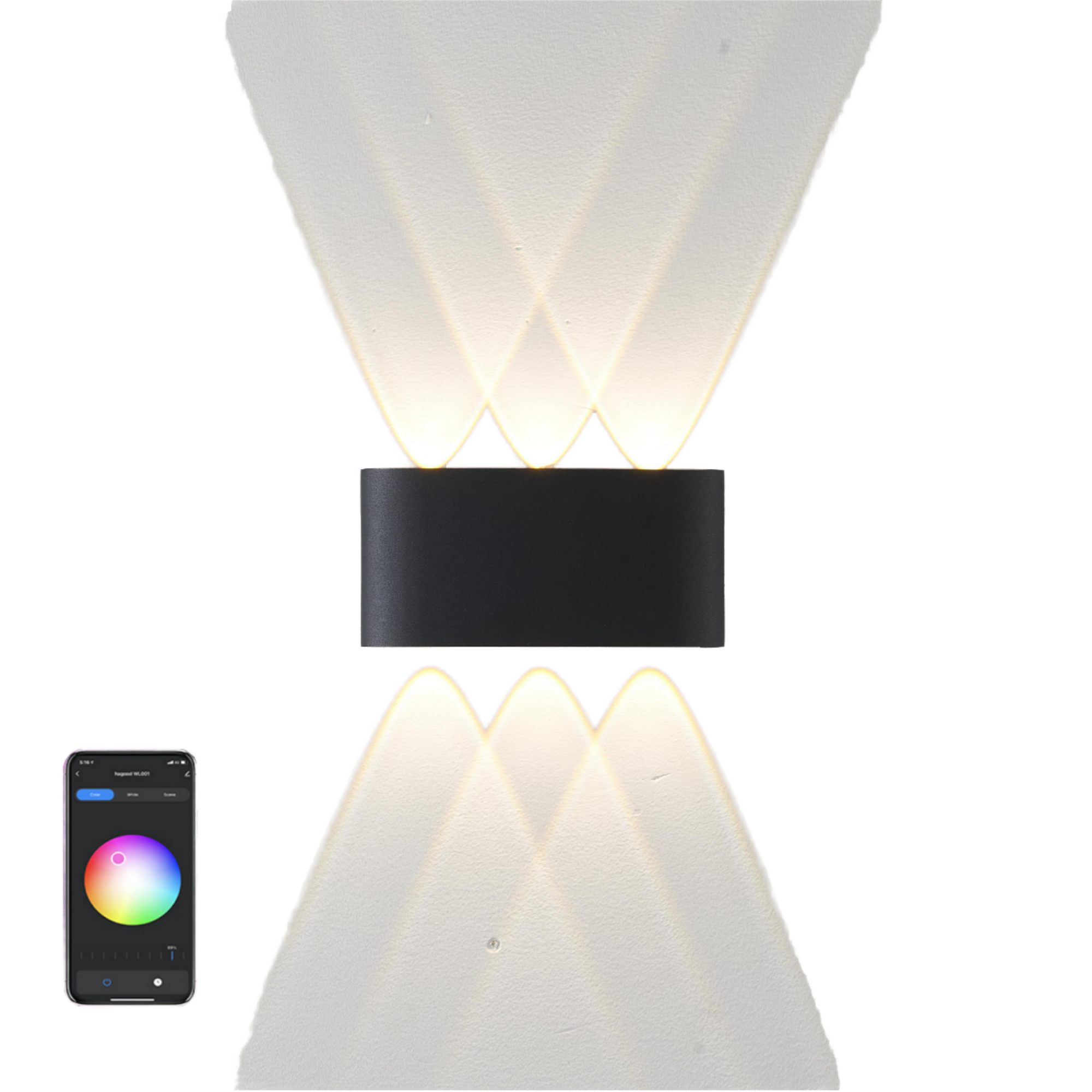 EU Standard 6W Tuya WIFI APP Smart LED Bedroom Wall Lamp WL2330picture3