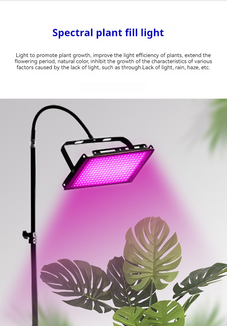 300W LED Indoor Plant Light IP65 Aluminum Lamp Body Spectrum White & IR UV Bloom Red Emission for Flower & Plant Growth