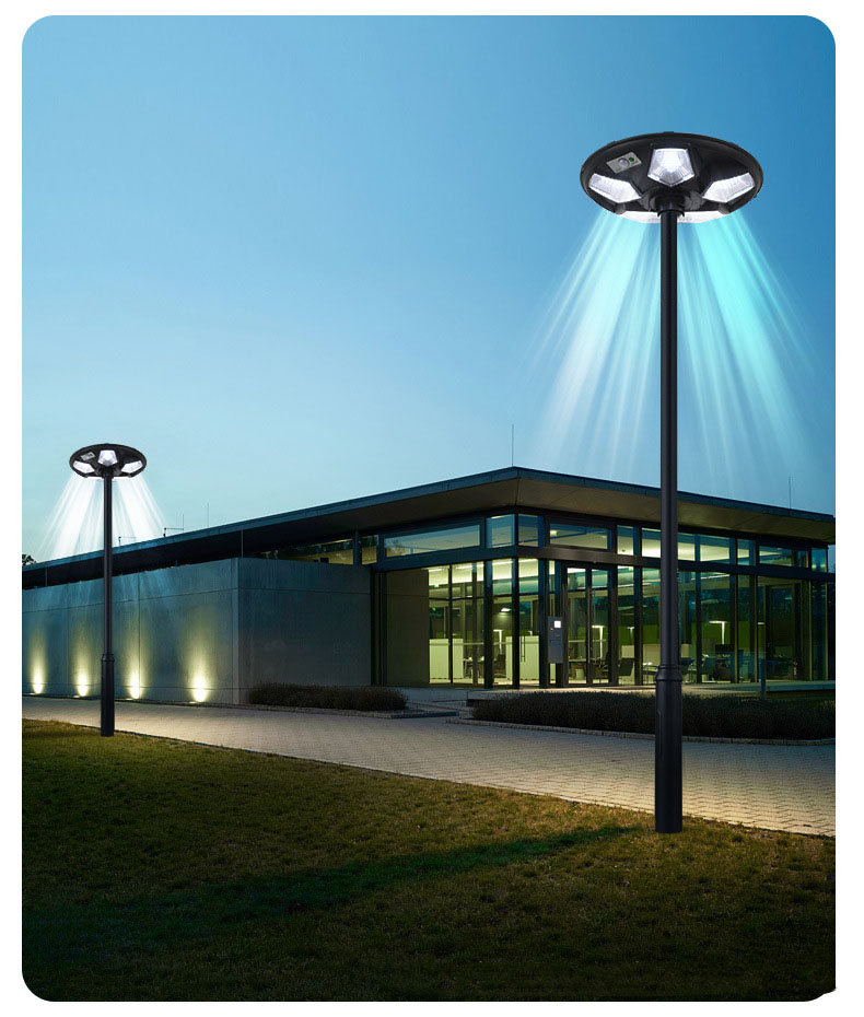 Modern Solar LED Flying Saucer Lamp IP65 Integrated Landscape Light for Garden Courtyard & Camping Mobile Outdoor Design