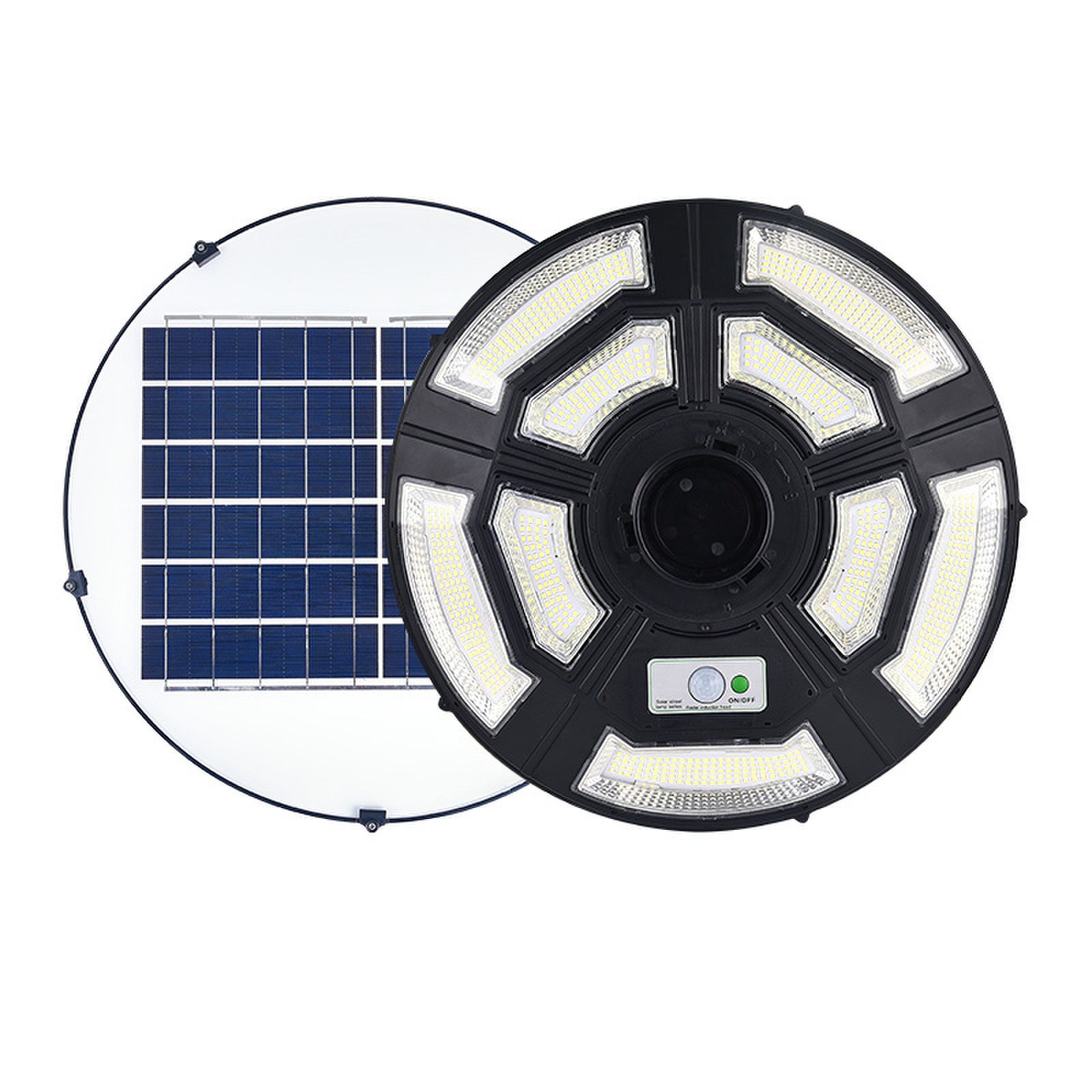 Modern Solar Courtyard Light Mobile LED Flying Saucer Outdoor Lamp for Garden Circular Integrated Landscape Light for Camping