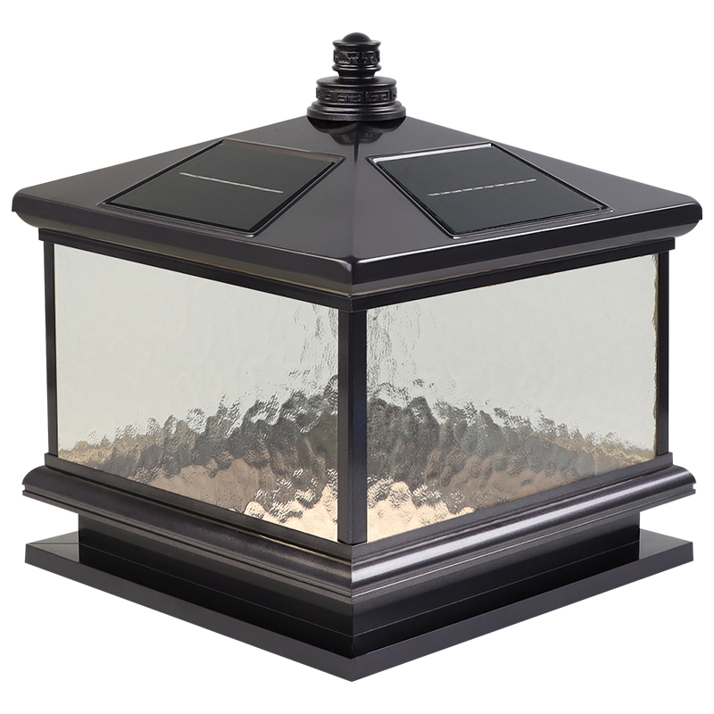 Dual-Use Solar Courtyard Wall Gate and Garden Column LED Pillar Light PLR1400picture6
