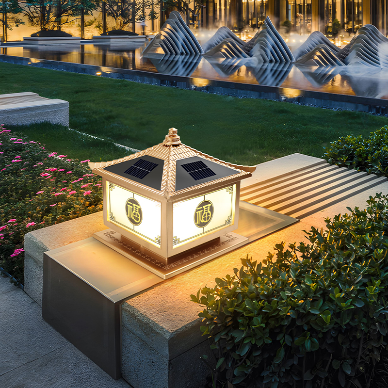 Solar LED Door & Wall Pillar Light PLR1500picture2