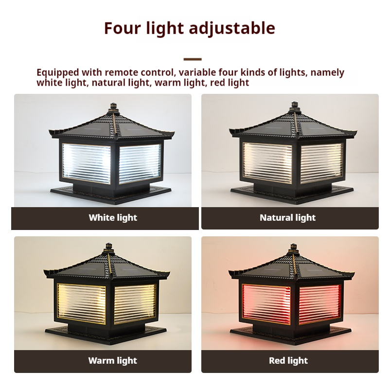 Solar Column LED Pillar Light PLR1600picture5