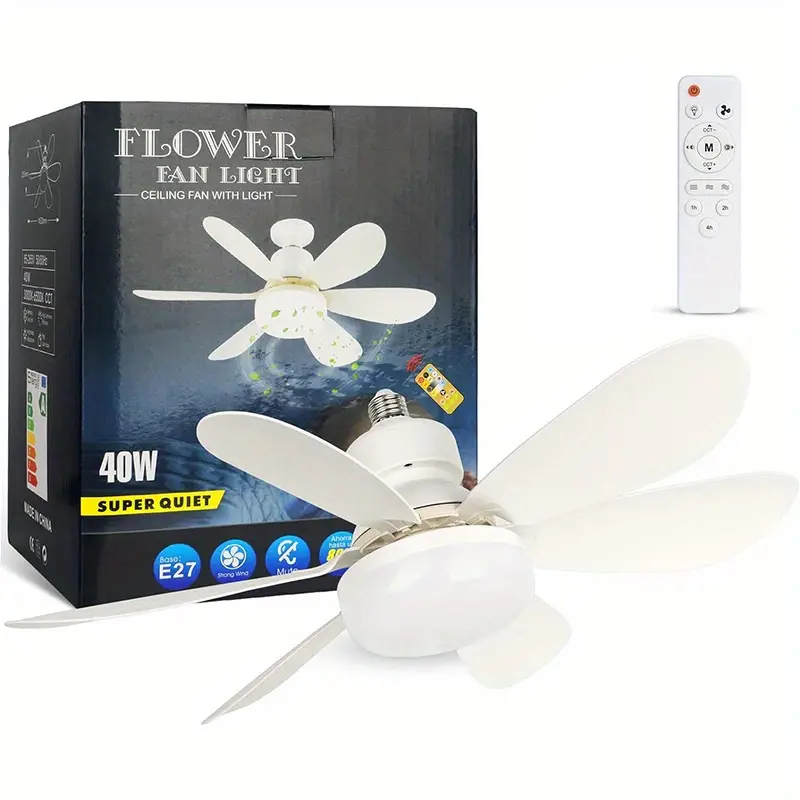 Remote Control LED Ceiling Fan with Lighting Lamp CL670picture2